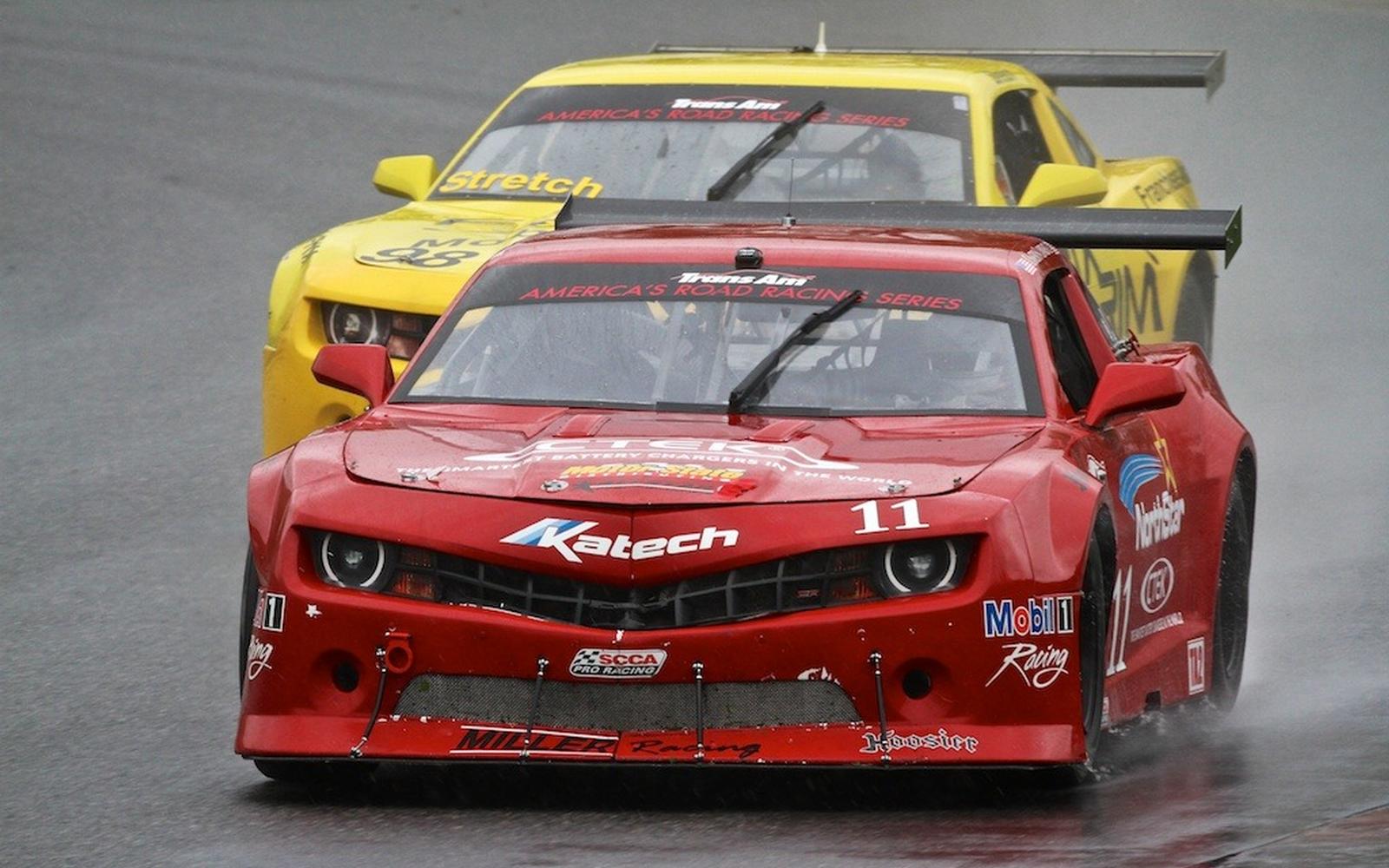 Lawrence Shines in the Rain at Lime Rock