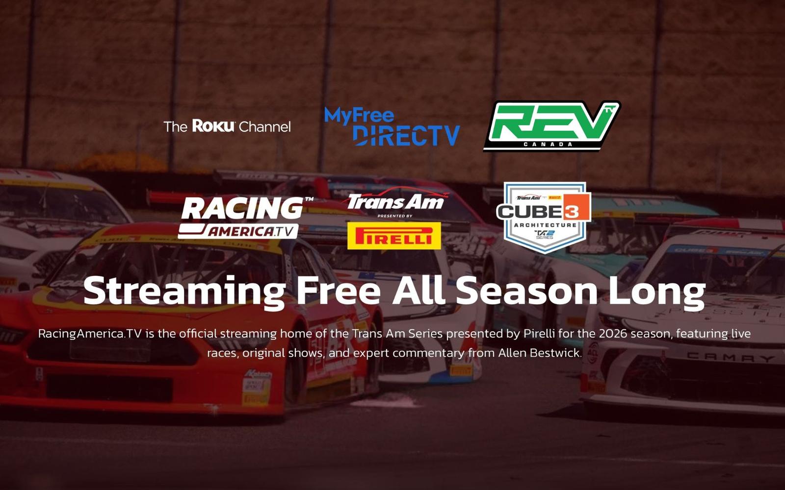 Racing America Announces Broadcast and Production Plan for 2026 Trans Am Series Season