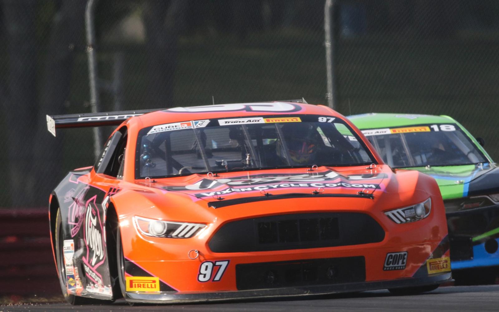Sheehan and Vixen LTK Mustang Face Adverse Trans Am Race at Mid-Ohio