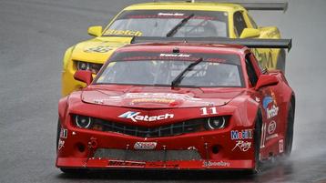 Lawrence Shines in the Rain at Lime Rock