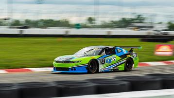 Caleb Bacon Will Fly CB Motorsports Flag at Pitt Race