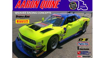Aaron Quine Returning to Trans Am Series in Team Weaver  TA Dodge Challenger
